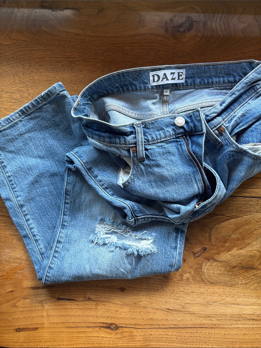 DAZE Light Blue Distressed Jeans